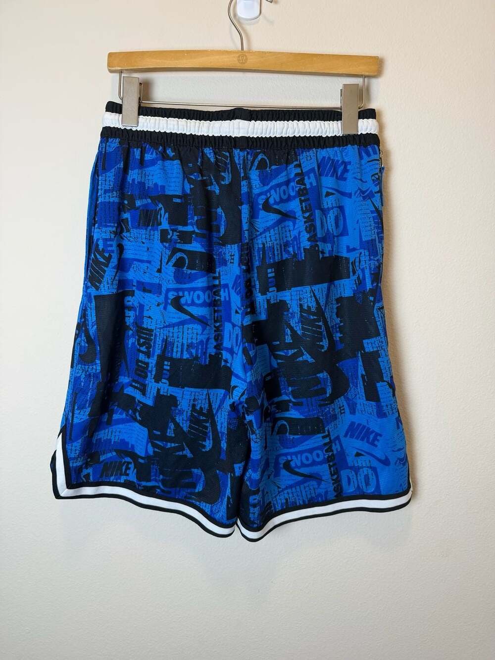 Nike Dri-FIT DNA Basketball Shorts Blue Black Print Men's Size Medium - Picture 4 of 6